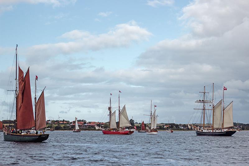 At the start line - Limfjorden Rundt Regattas photo copyright Edgar Wroblewski taken at  and featuring the Tall Ships class