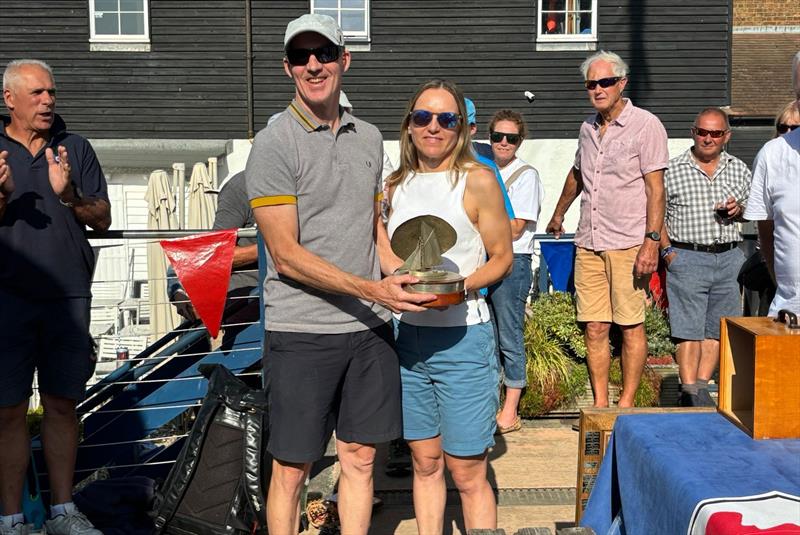 Rick and Sarah Perkins, overall winners - Whitstable Week 2025 - photo © Simon Hadley