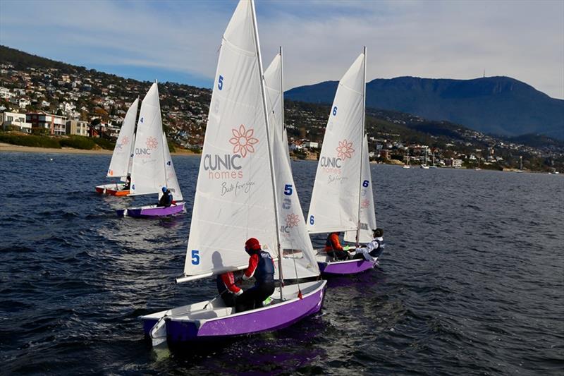 Day 2 - Australian Secondary Schools Team Racing Championships photo copyright Oli Burnell taken at Sandy Bay Sailing Club and featuring the Team Racing class