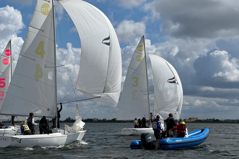 UK Women's Keelboat Team Racing Championship for the Lochan Cup photo copyright Richard Sawyer / Royal Thames YC taken at Royal Thames Yacht Club and featuring the Team Racing class