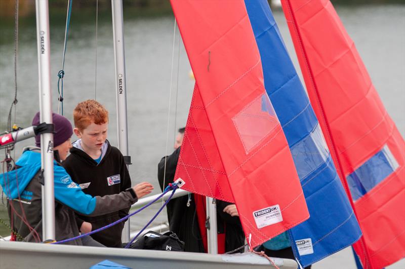 Eric Twiname Trust funded jibs - NEYYSA Team Racing Championship at Ripon photo copyright Dave Wood  taken at Ripon Sailing Club and featuring the Team Racing class