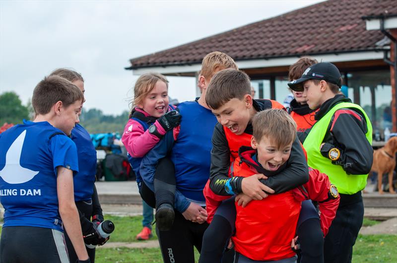 Friendship and social time - NEYYSA Team Racing Championship at Ripon photo copyright Dave Wood  taken at Ripon Sailing Club and featuring the Team Racing class