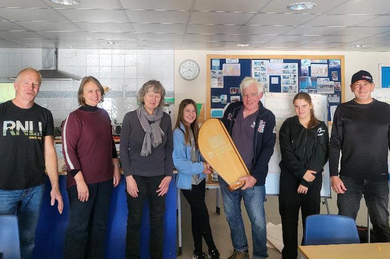 Rita and the Bouys being awarded the Rudder Trophy - Chelmarsh SC builds team racing skills and participation with new approach - photo © Martin Smith