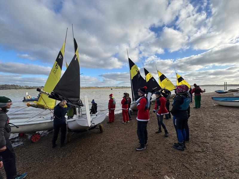 Christmas Eve Team Racing at Waldringfield photo copyright Neil Collingridge taken at Waldringfield Sailing Club and featuring the Team Racing class