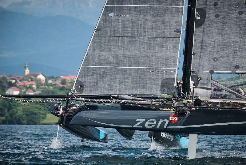 TF35 Les Voiles de Choisi photo copyright Loris Von Siebenthal taken at Société Nautique Rolloise and featuring the TF35 class