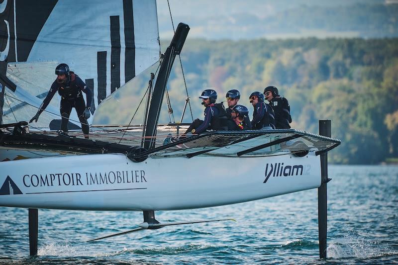 TF35 Realstone Cup for Léman Hope Day 1 photo copyright Loris Von Siebenthal taken at Société Nautique de Genève and featuring the TF35 class