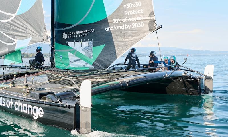 TF35 Realstone Cup For Léman Hope photo copyright Loris Von Siebenthal taken at Société Nautique de Genève and featuring the TF35 class