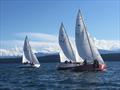 Racecourse action at the 2021 Thunderbird PNW Championship Regatta &copy; the Thunderbird Class Association