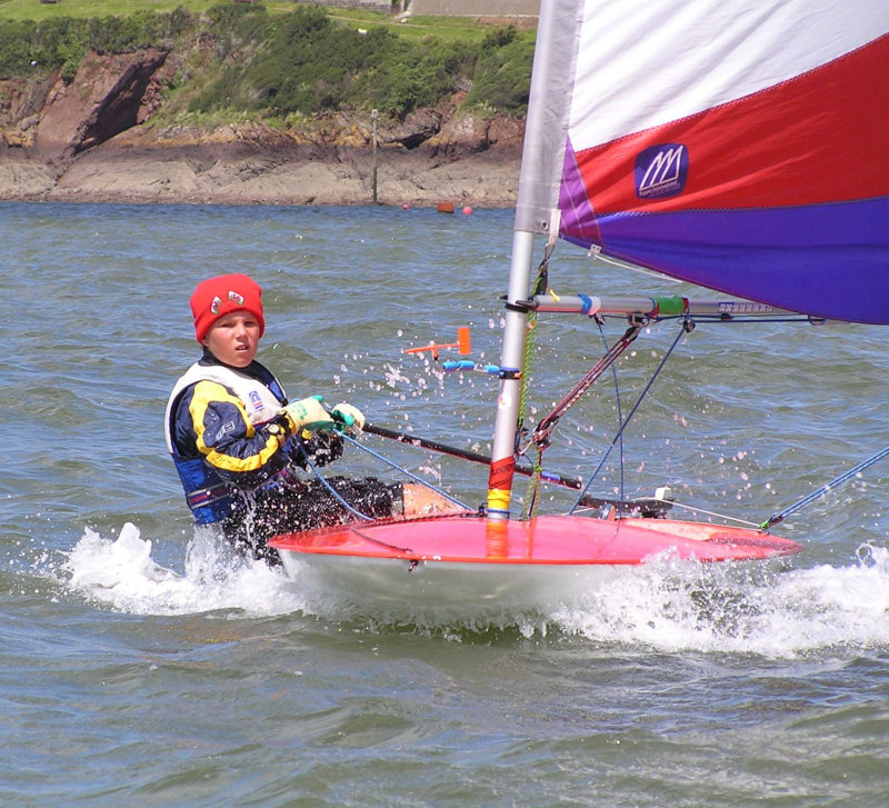 Micky Beckett wins the Topper fleet at the 2007 Welsh Schools Championships in Pembrokeshire - photo © Tim Hall