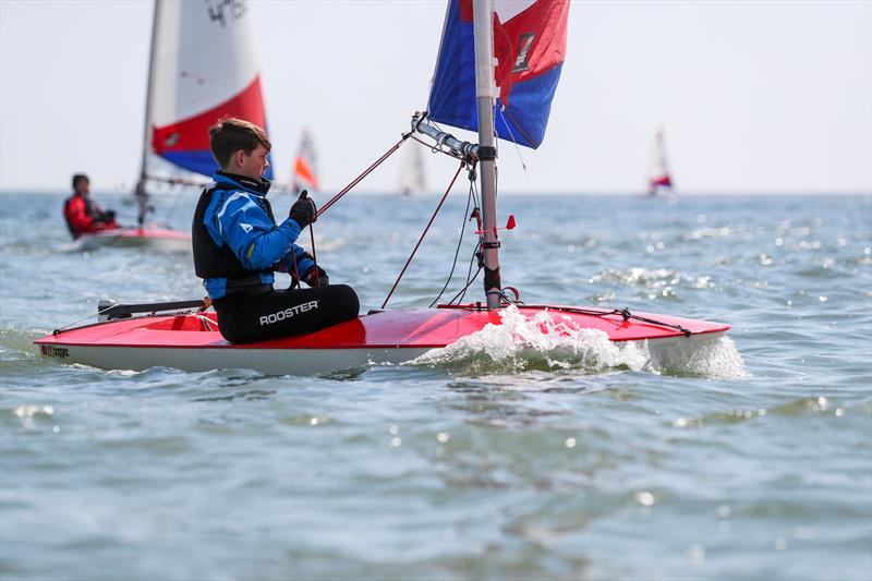 2021 KSSA Opening Splash Regatta at Downs SC: Chipstead SC's Edward Smith was in cracking form in his Topper - photo © Jon Bentman