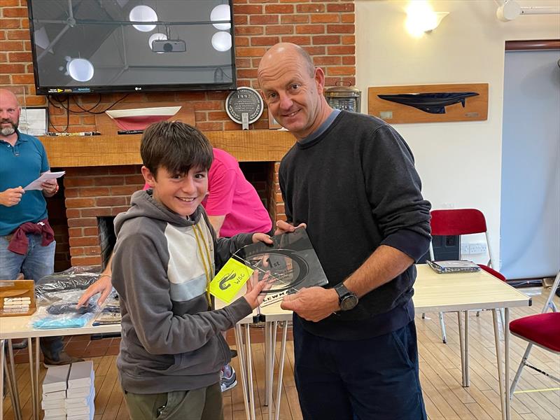 Ian Walker presents the prizes at the 2022 Topper End of Season Championships at Warsash - photo © Roger Cerrato