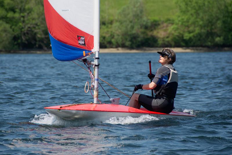 Early Summer Series of Sunday races is providing great racing at Llandegfedd photo copyright Phil Hewitt taken at Llandegfedd Sailing Club and featuring the Topper class