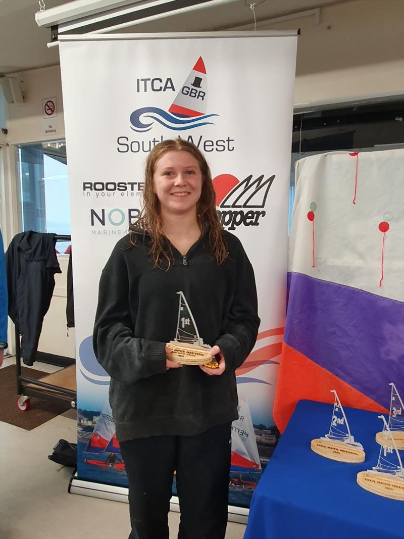 Josephine, Coached First Place in the Topper Travellers at Chew Valley Lake photo copyright ITCA SW taken at Chew Valley Lake Sailing Club and featuring the Topper class