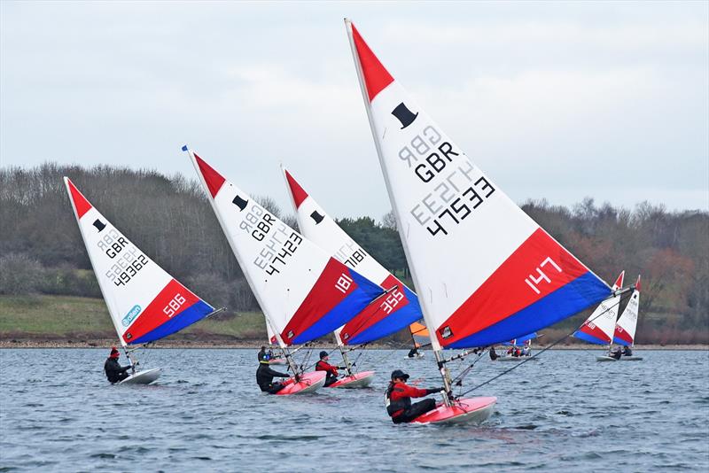 Draycote Youth Open - Hari Clark leading the Topper fleet - photo © Malcolm Lewin / malcolmlewinphotography.zenfolio.com