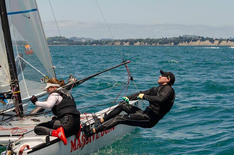 Racing in the NZ Tornado Nationals presented by Candida Stationery - January 2019 photo copyright Int. Tornado Assoc taken at Takapuna Boating Club and featuring the Tornado class