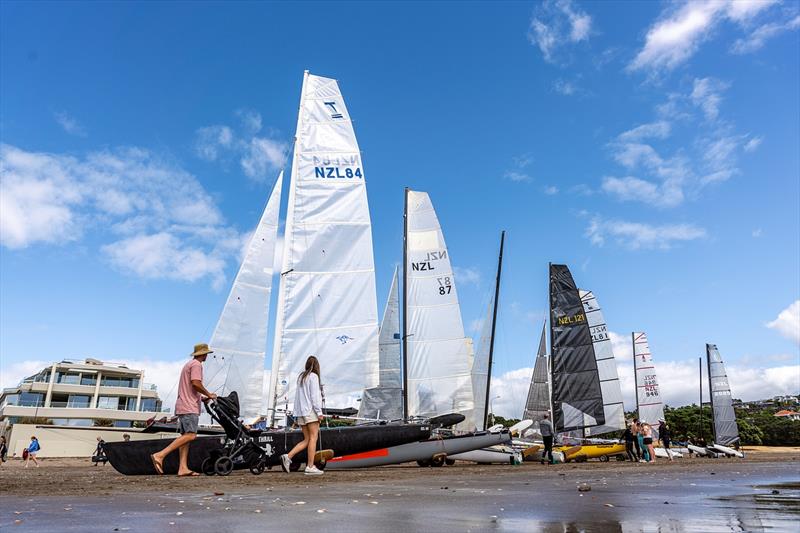 Tornado - Combined Int. A-class and Int. Tornado Nationals - Milford Cruising Club - February 2025 - photo © Justin Mitchell www.justinmitchell.co.nz - Instagram: @jl_mitchell_