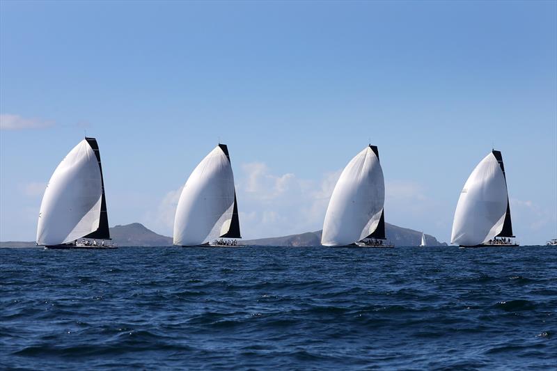 Close TP52 racing at 2024 Sail Port Stephens Act II - Windward/Leeward - photo © Promocean Media