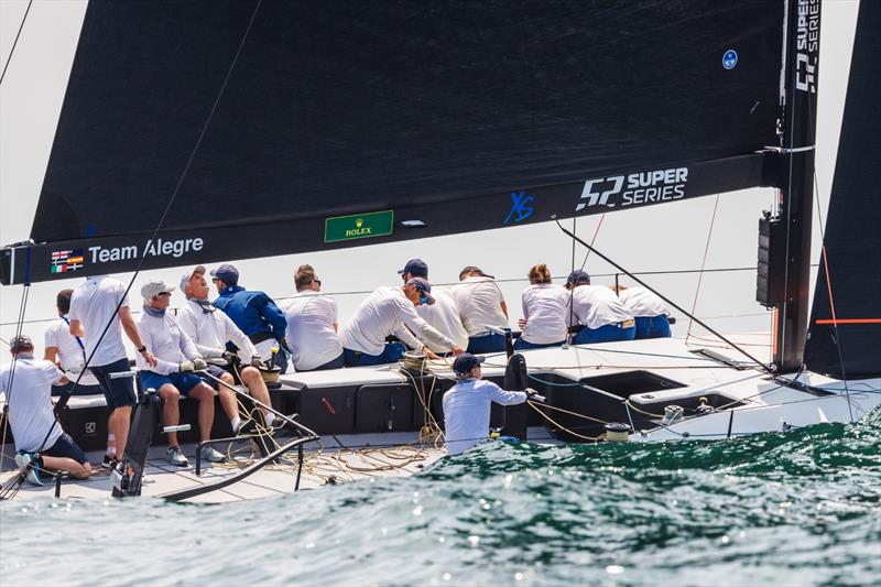 Rolex TP52 World Championship Day 2 photo copyright Nico Martinez taken at New York Yacht Club and featuring the TP52 class