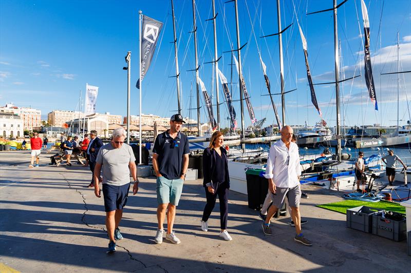 The Mayoress of Valencia, María José Catalá, visits the Valencia 52 Super Series Royal Cup photo copyright Nico Martinez / 52 Super Series taken at Real Club Nautico Valencia and featuring the TP52 class