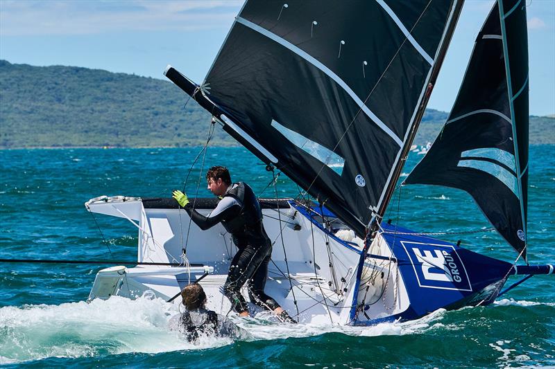 12ft Skiff Interdominion - Royal Akarana Yacht Club - January 11, 2025  photo copyright Garrick Cameron taken at Royal Akarana Yacht Club and featuring the 12ft Skiff class