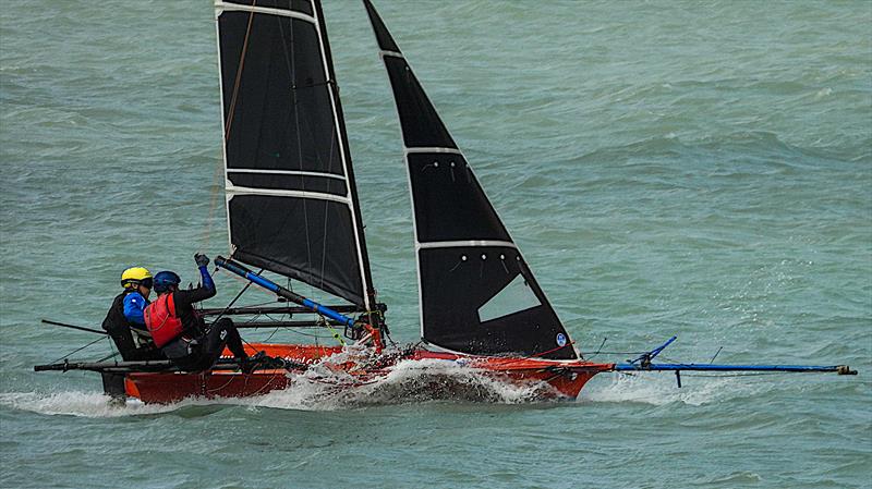 The Virtual (Paul Roe, Malcolm Snowdon) - Leander Trophy - February 2025 -  photo copyright Amanda Norris taken at Naval Point Club Lyttelton and featuring the 12ft Skiff class