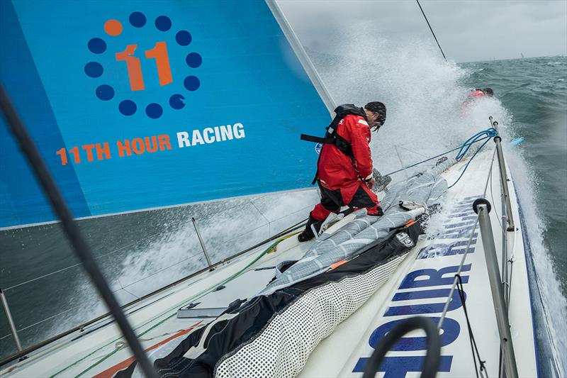 Leg Zero, Around the Island Race: onboard Vestas 11th Hour Racing. - photo © Martin Keruzore / Volvo Ocean Race