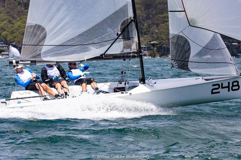 V Wagon on fire - VX One Australian National Championships 2025 photo copyright Andrew Snell @sailorgirlHQ taken at Royal Prince Alfred Yacht Club and featuring the VX One class