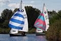 Colin and Sally Gilbert ahead of Mike and James Clayton - Wanderer Nationals at Cotswold SC © Peter Moreland