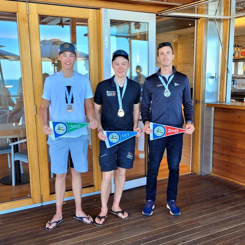 WASZP class at Sail Melbourne - The podium photo copyright Marc Ablett taken at Sorrento Sailing Couta Boat Club and featuring the WASZP class