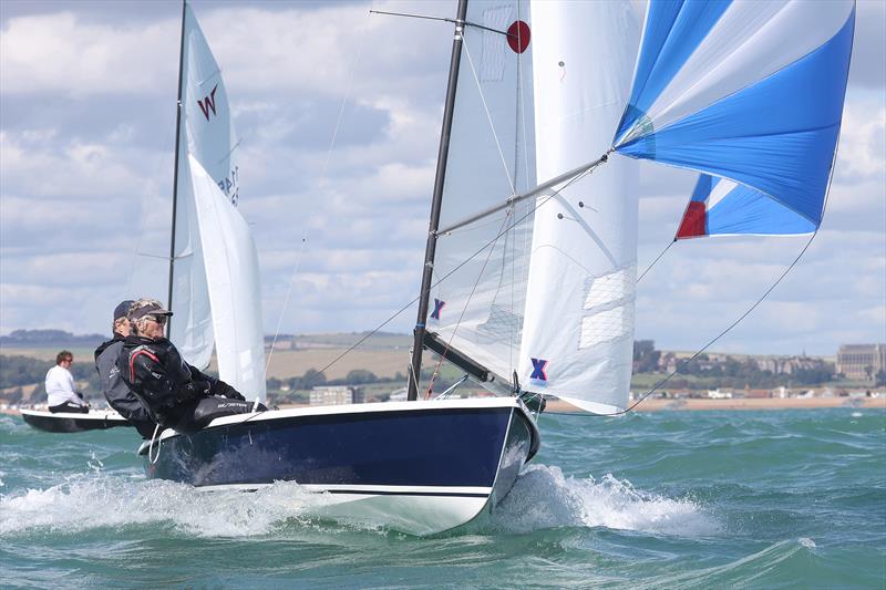 Wayfarer Nationals at Shoreham - Local team and first husband and wife – Chas and Mandy Hammond - photo © Warwick Baker / www.warwickpics.com