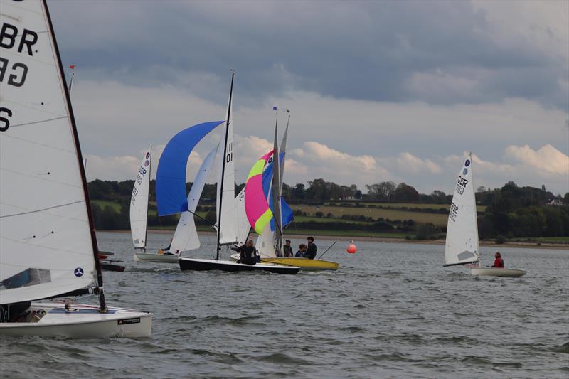 Clementson and Titmus navigating traffic during the 2025 Wayfarer Inland Championship, supported by Craftinsure - photo © Roger LePla and Liam Wheeler