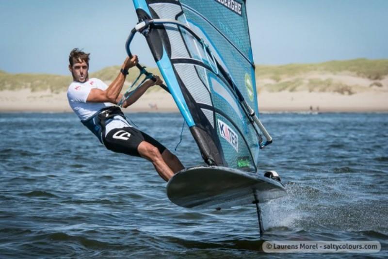 Dorian van Rijsselberghe windfoiling photo copyright Laurens Morel / www.saltycolours.com taken at  and featuring the Windsurfing class