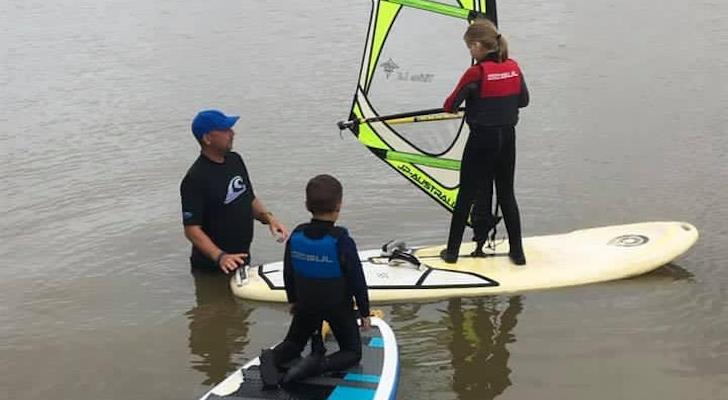 Nick the windsurf bloke teaching - photo © Royal Yachting Association