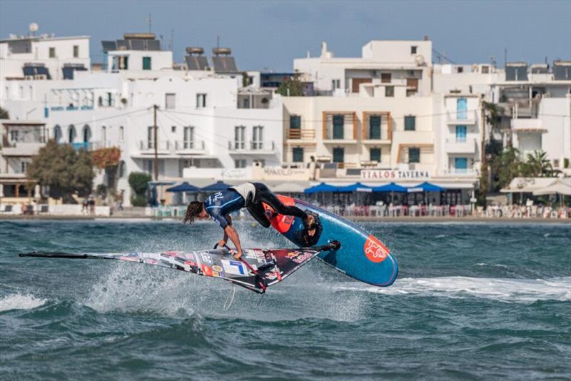 Lennart in front of his hometown - 2024 FPT Naxos photo copyright PROtography Official taken at  and featuring the Windsurfing class