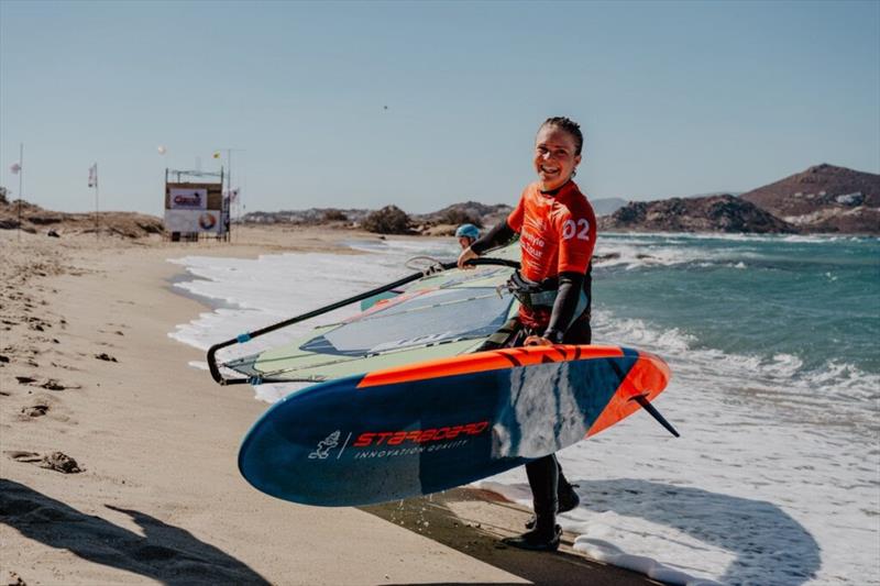 Melina Vingaard-Schutt was on a roll today in the double elimination - 2024 FPT Naxos photo copyright PROtography Official taken at  and featuring the Windsurfing class