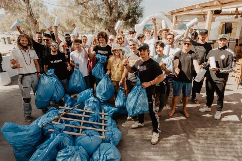 The result of the beach cleanup - 2024 FPT Naxos - photo © PROtography Official