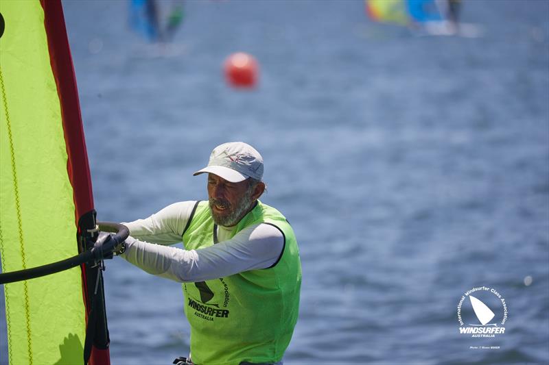 Andrew Dolly Divola at 2025 Vaikobi Windsurfer Class Australian Nationals photo copyright Shane Baker taken at Toronto Amateur Sailing Club and featuring the Windsurfing class