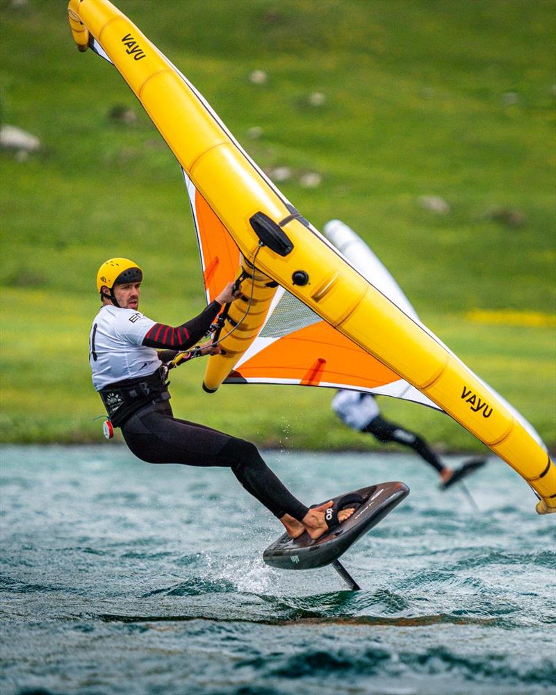 Oscar Leclair claims another bullet - 2024 Formula Wing European Championships photo copyright IWSA media / Sailing Energy taken at  and featuring the Wing Foil class