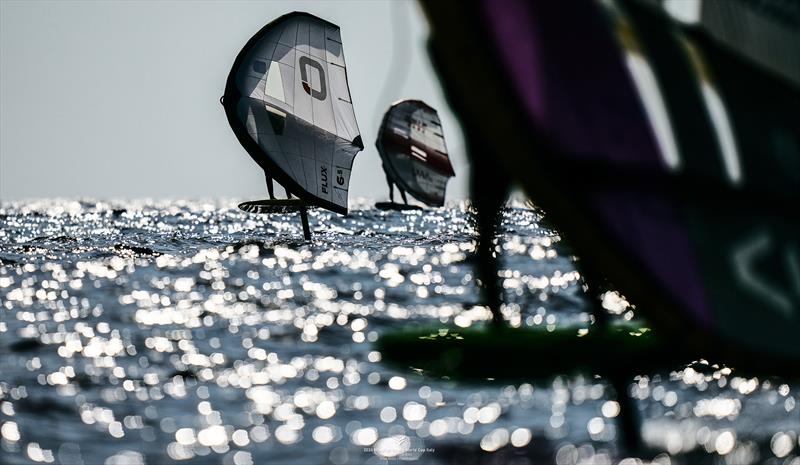 Fast off the starting line - 2024 Wingfoil Racing World Cup Italy  photo copyright IWSA media / Robert Hajduk taken at  and featuring the Wing Foil class