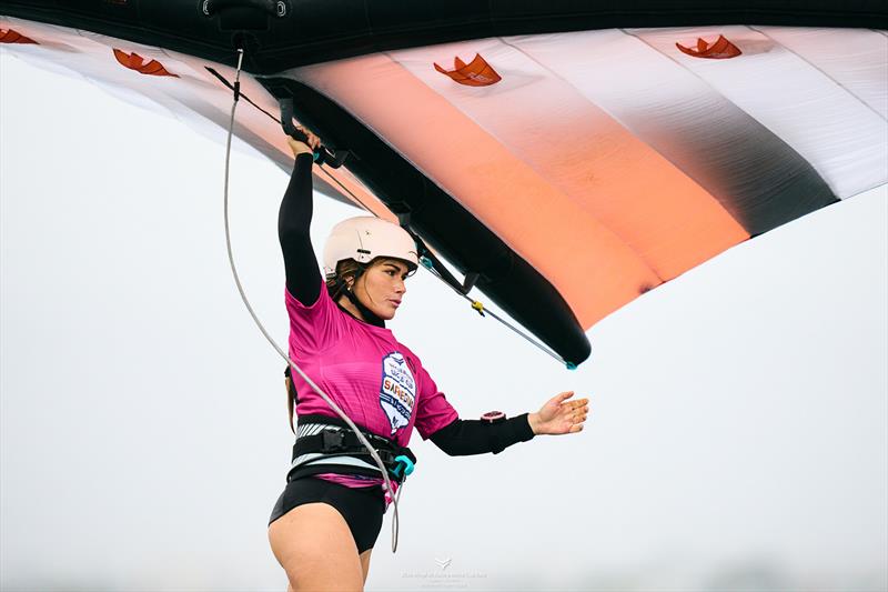 Segura had her best day ever at a World Cup event - 2024 Wingfoil Racing World Cup Italy - photo © IWSA media / Robert Hajduk