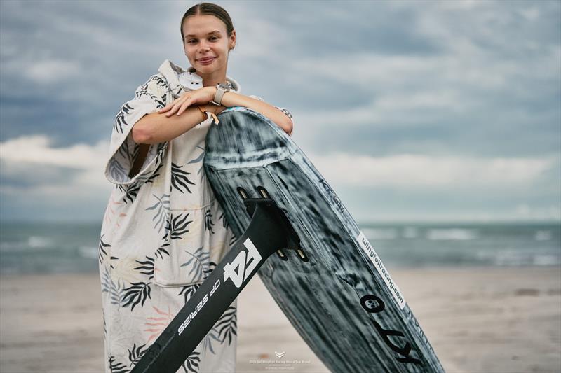 Kristyna Chalupnikova loves Brazilian weather in December - 2024 WingFoil Racing World Cup Brazil day 2 - photo © IWSA media / Robert Hajduk