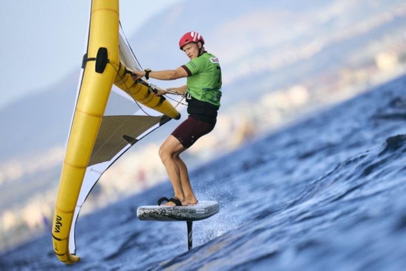 Top wingfoil athlete Yannik Holste on the road to success at the Wingfoil World Cup in Sardinia photo copyright IWSA media taken at Kieler Yacht Club and featuring the Wing Foil class