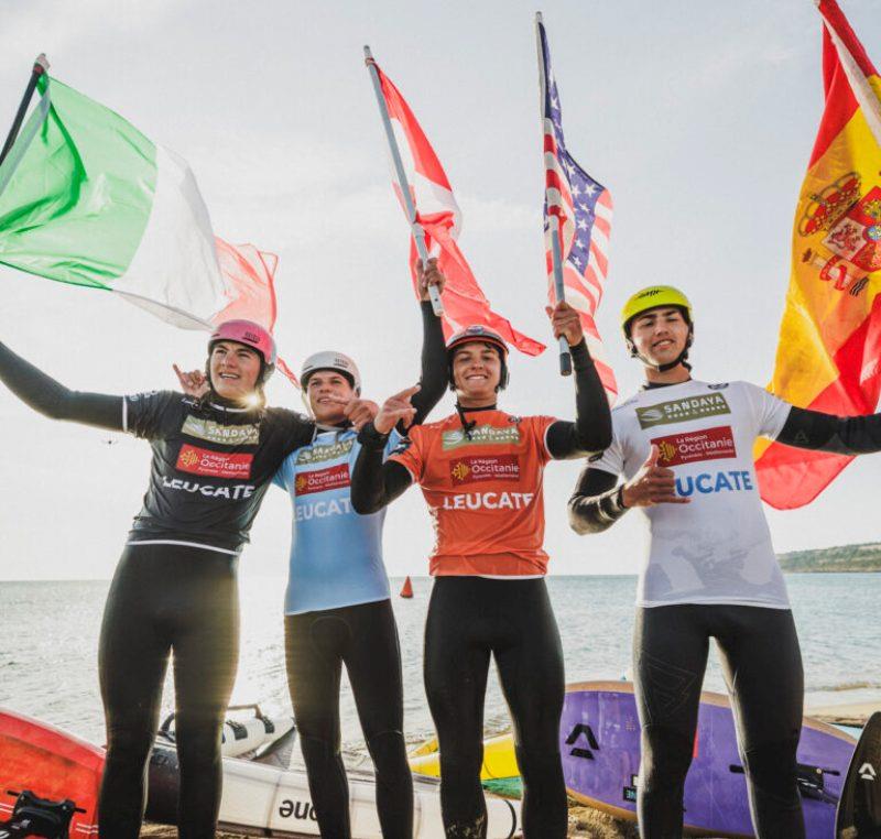 Luca Vuillermet, Nathan Berger, Rocco Makana and Thomas Acherer - 2026 GWA Wingfoil World Cup Mondial du Vent - photo © Lukas K Stiller