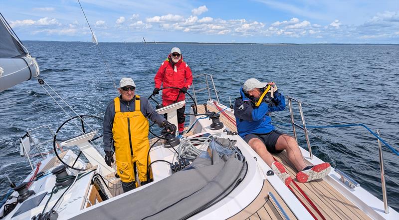 (l-r) Sal Ridulfo, Ray Hudson & Kevin Wallis during the X-Yachts Gold Cup Festival 2025 - photo © Mark Jardine
