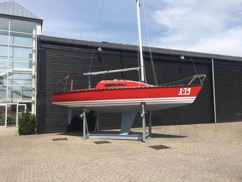 X-79 No.1 sits proudly outside the X-Yachts HQ in Haderslev, Denmark - photo © X-Yachts